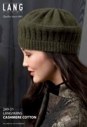 Женская шапка спицами