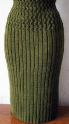 Симпатичная юбка спицами