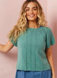 Футболка спицами.