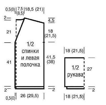 Удлиненный кардиган без застежки, вяжем спицами