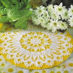 Нежная салфеточка крючком
