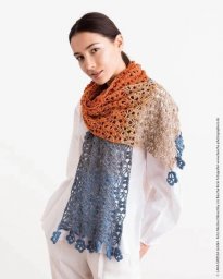Шарф/палантин крючком