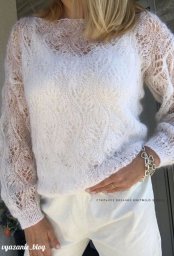 Воздушный пуловер спицами