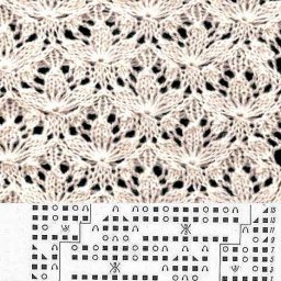 Роскошный узор для любителей вязать спицами