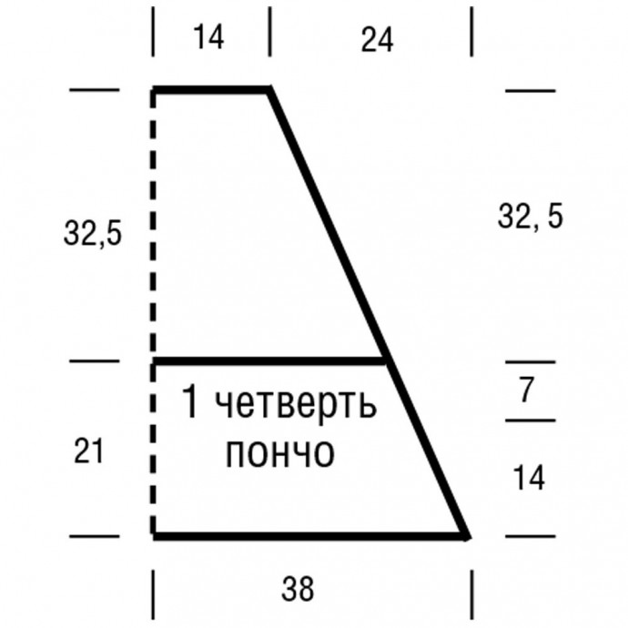 Пончо спицами Пончо спицами