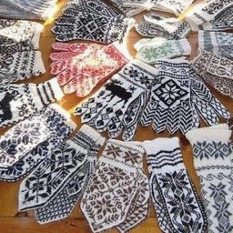 Жаккардовые варежки. Подборка схем