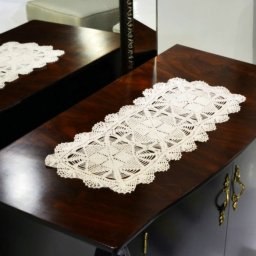 Белая дорожка крючком