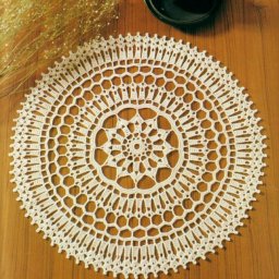 Круглая салфеточка, вяжем для дома!