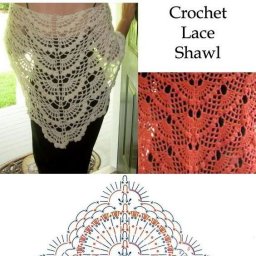 Простая, но роскошная шаль крючком