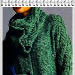 Теневой узор спицами