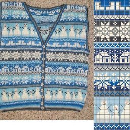 Узор для зимнего жаккарда
