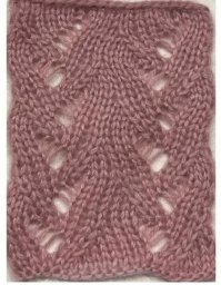 Узор в копилку спицами