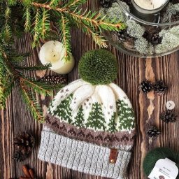 Жаккардовый узор "Рождественская ель"