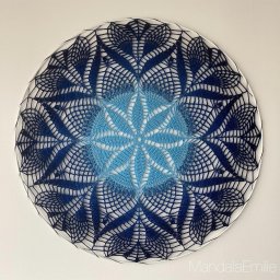 Космически красивая салфетка крючком