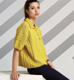 Стильный пуловер свободного фасона