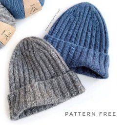 Шапка спицами резинкой с красивыми убавками