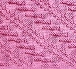 Узор спицами: диагонали