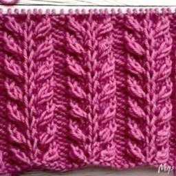 Узор спицами в копилку мастерицы