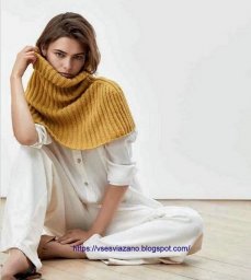 Тёплый воротник снуд манишка