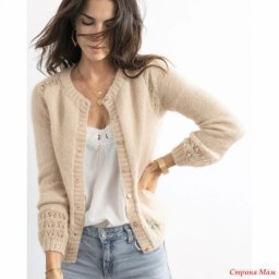 Жакет из ангоры, вяжем спицами