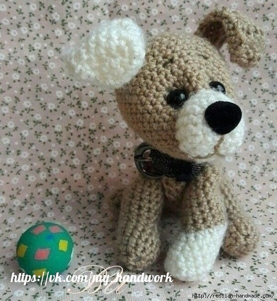 Щенок амигуруми