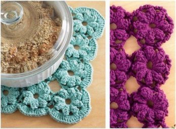 Ажурная цветочная подставка