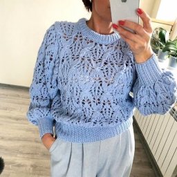 Ажурный узор спицами