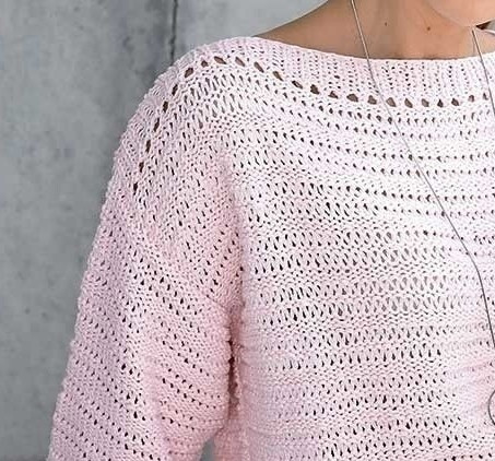 Розовый джемпер свободного силуэта Розовый джемпер свободного силуэта