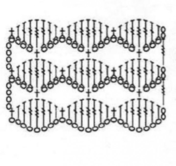 Интересный ажурный узор крючком