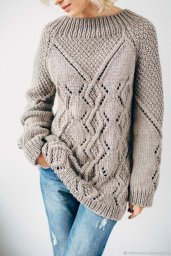 Джемпер спицами