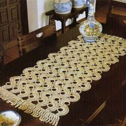 Салфетка из спиралевидных мотивов