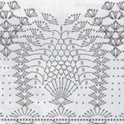 Схема для каймы крючком