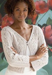 Короткий жакет с выразительным рисунком