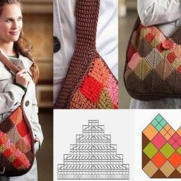 Идея для удобной вязаной сумочки