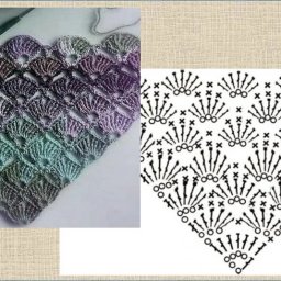 Подборка шалей крючком