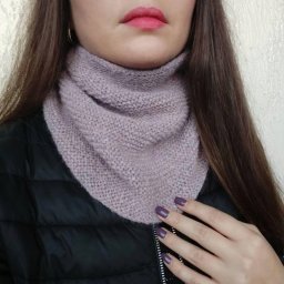 Снуд-трапеция, вяжем спицами