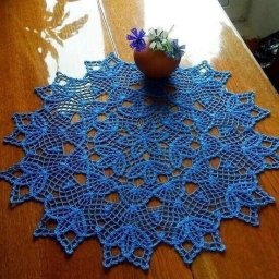 Вяжем ажурную салфетка