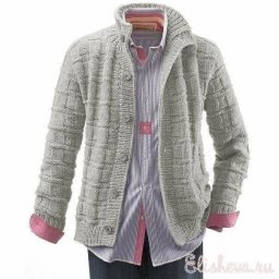 Вяжем жакет мужчине. Модно, стильно, красиво.