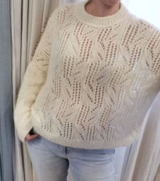 Красивый ажурный узор спицами