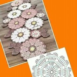 Нежная подставка под горячее, вяжем крючком