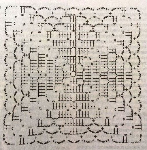 Белый пуловер крючком "Этно"