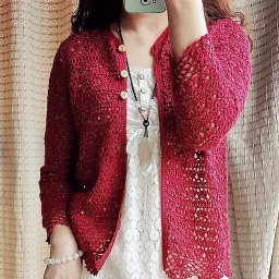 Сочный жакет, связанный крючком