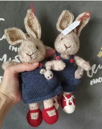 Зайчики спицами