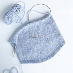 Как связать закругленный низ спицами