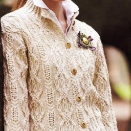 Жакет со сложным узором