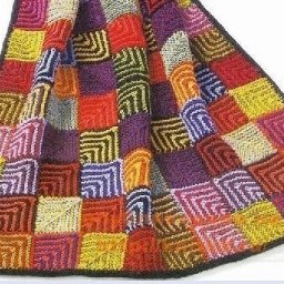 Одеяло с геометрическим узором