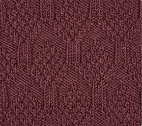 Узор в копилку: «Жемчужные ромбы» спицами