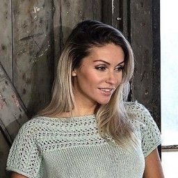 Вяжем спицами топ Мохито