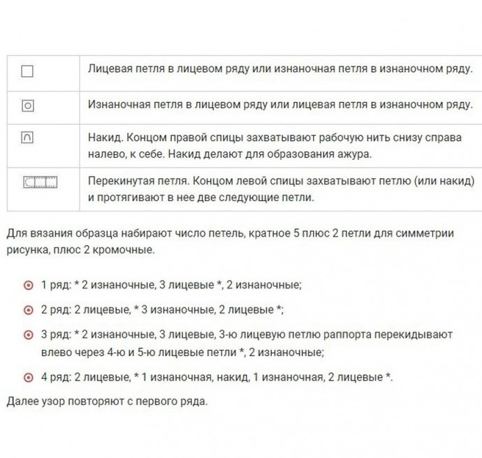 Несколько интересных узоров спицами Несколько интересных узоров спицами