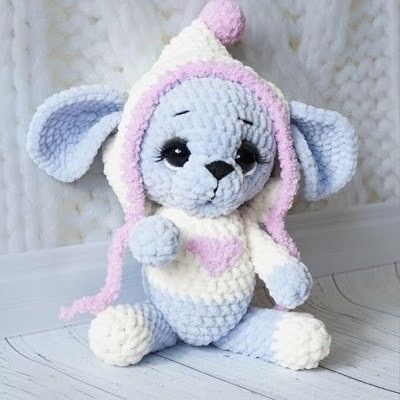 Вязаный мышонок крючком